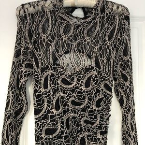 Clothing Company Bodycon Dress Paisley Lace size S